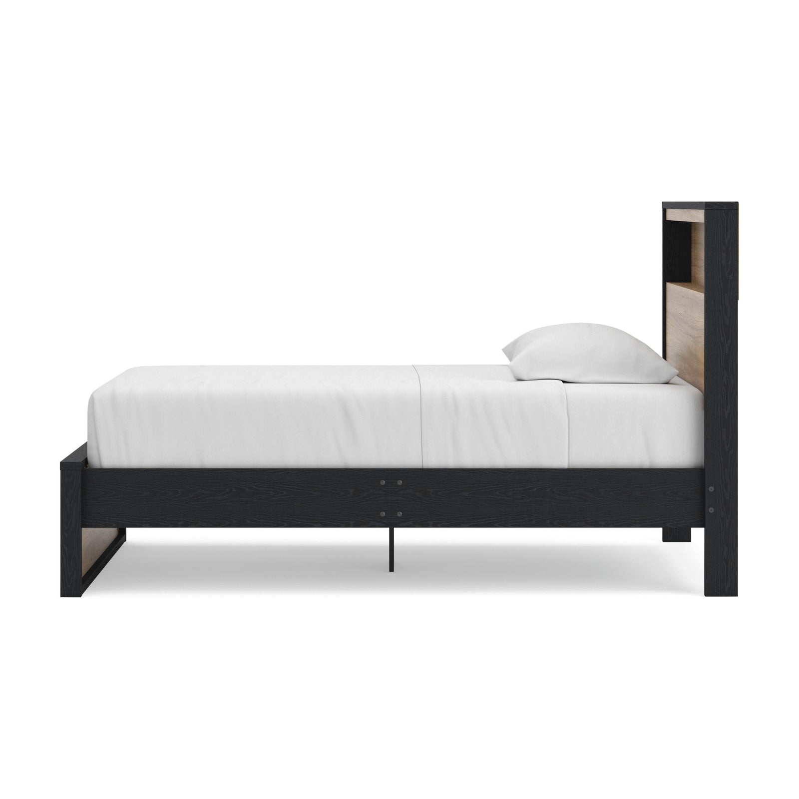 Kozmour Bookcase Complete Bed Frame - Black/Brown (EB1460-SI) - Image 28