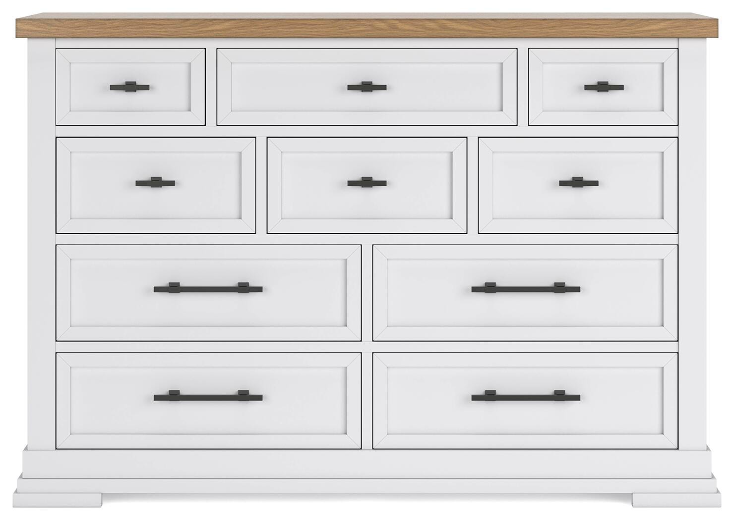 Ashbryn Dresser - White/Natural (B844-SI)