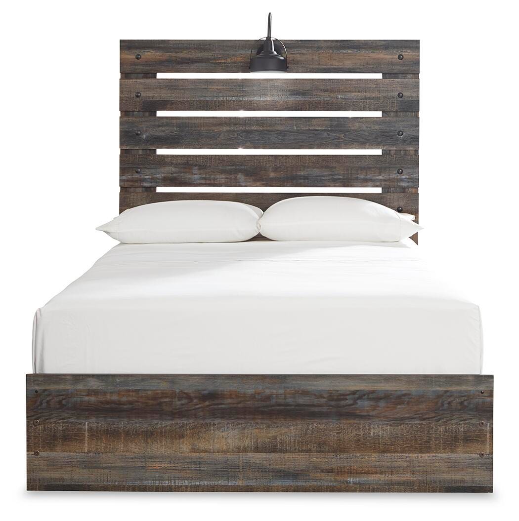 Drystan Panel Bed, Dresser, Mirror, and Nightstand - Multi (B211-SI) - Image 4