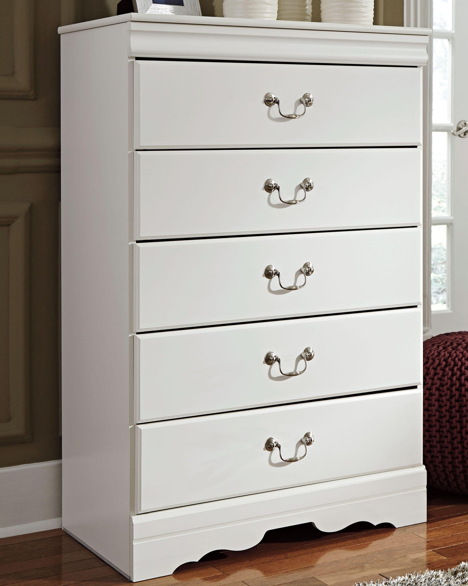 Anarasia Chest of Drawers - White (B129-SI) - Image 2