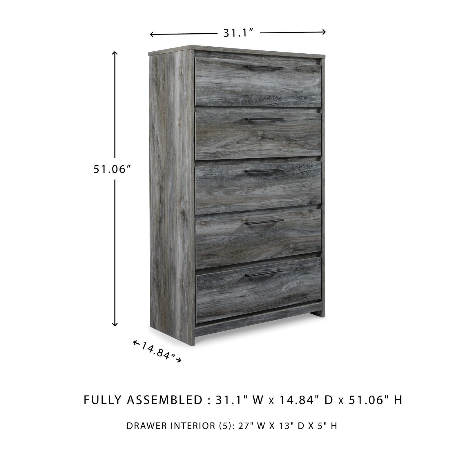Baystorm Panel Storage Bed, Dresser, Mirror, Chest and Nightstand (B221-SI) - Image 11