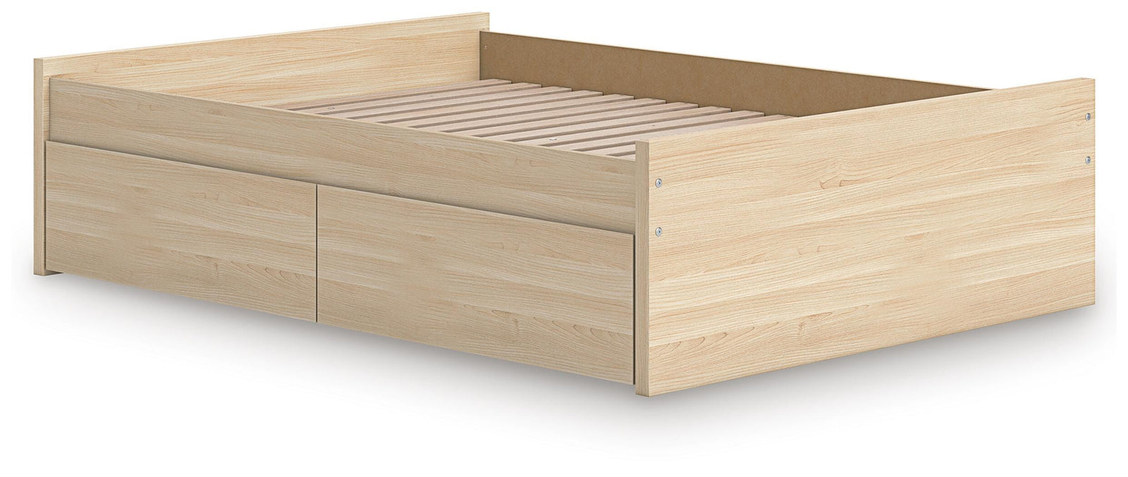 Onita Platform Bed with 1 Side Storage (Youth) - Natural (EB9632-SI) - Image 3