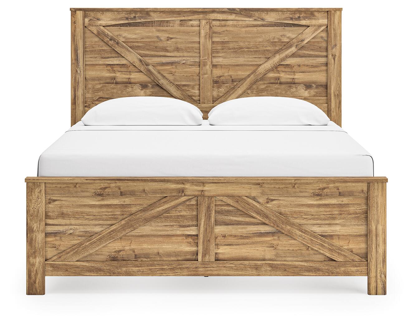 Maystonna King Crossbuck Panel Bed, Dresser, Mirror and Nightstand (PCB1580-SI) - Image 9