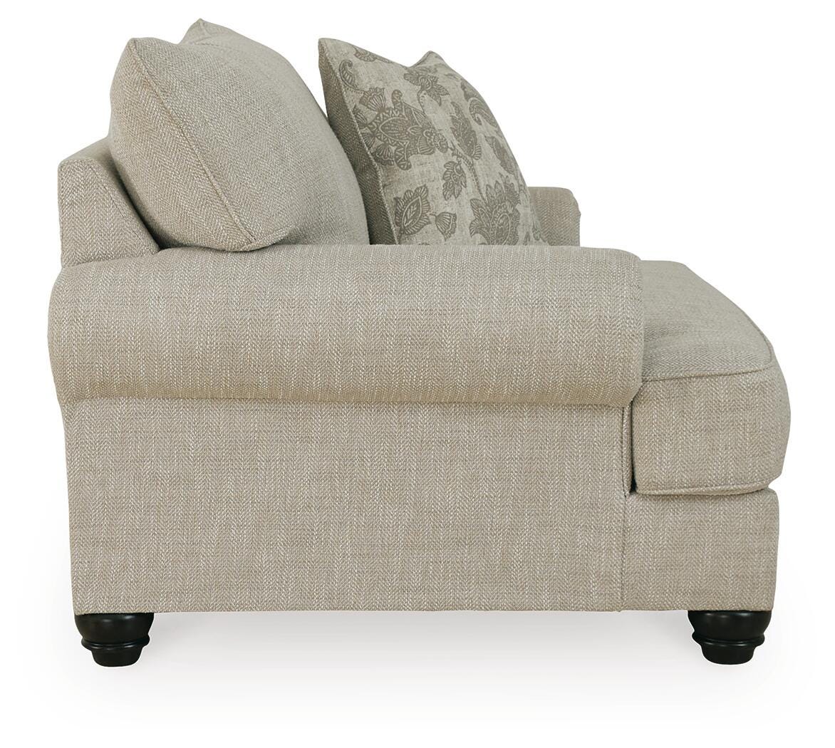 Asanti Oversized Chair and Ottoman (13201-SI) - Image 3