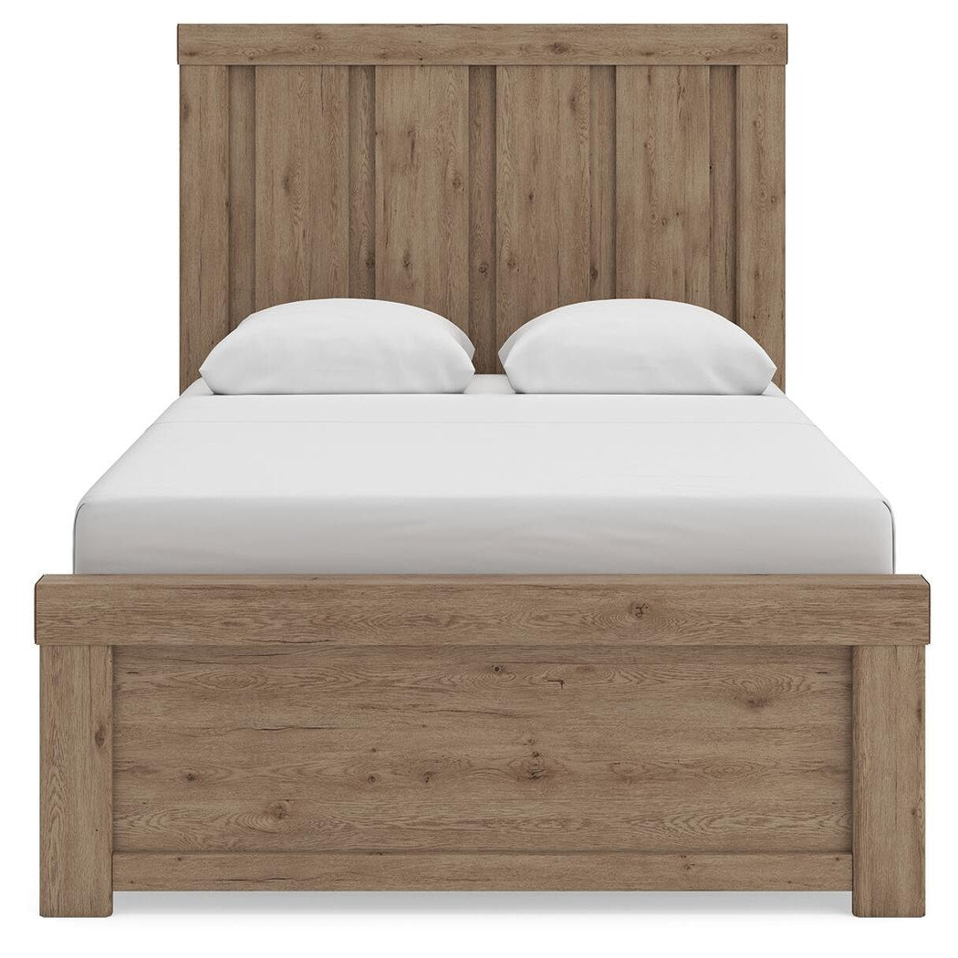 Oliandon Queen Panel Bed, Dresser and Mirror (PCB2844-SI) - Image 9