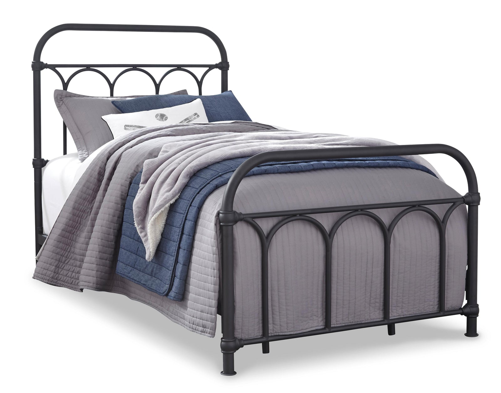 Nashburg Metal Bed (Youth) - Black (B280-SI) - Image 9