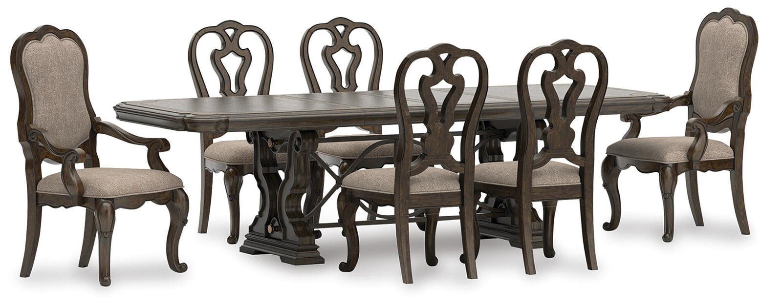 Maylee Dining Table and 6 Chairs (D947-SI)