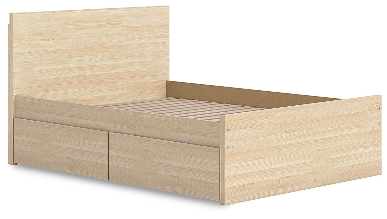 Onita Panel Platform Bed with 1 Side Storage (Youth) - Natural (EB9632-SI) - Image 3