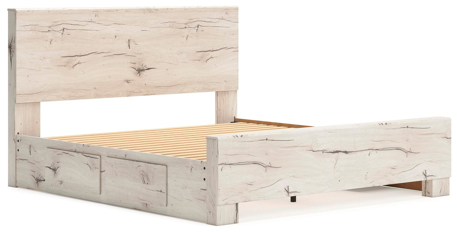 Lawroy Panel Bed with Storage, Dresser and Mirror - Light Natural (B2310-SI) - Image 12