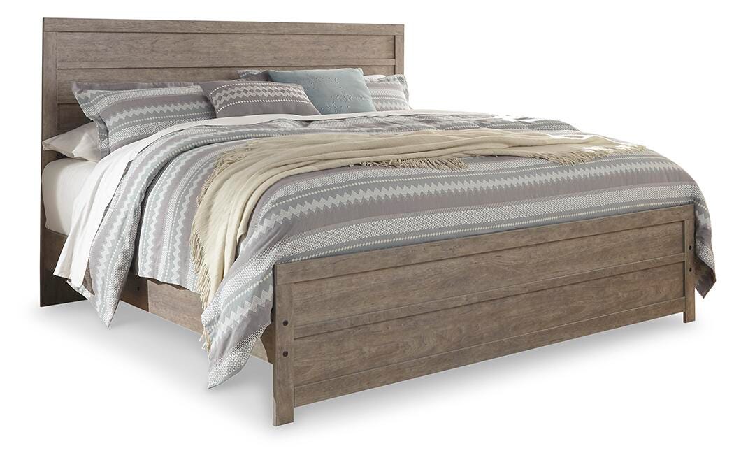 Culverbach Panel Bed, Dresser, Mirror and Chest - Gray (B070-SI) - Image 3