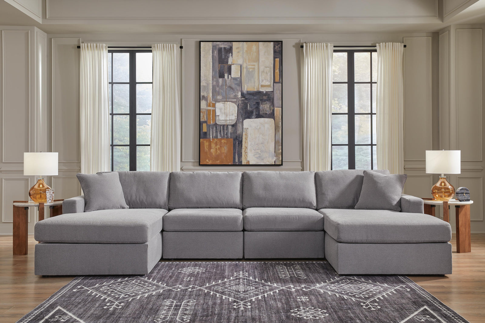 Modmax 4-Piece Sectional with Chaise (92104-SI) - Image 3