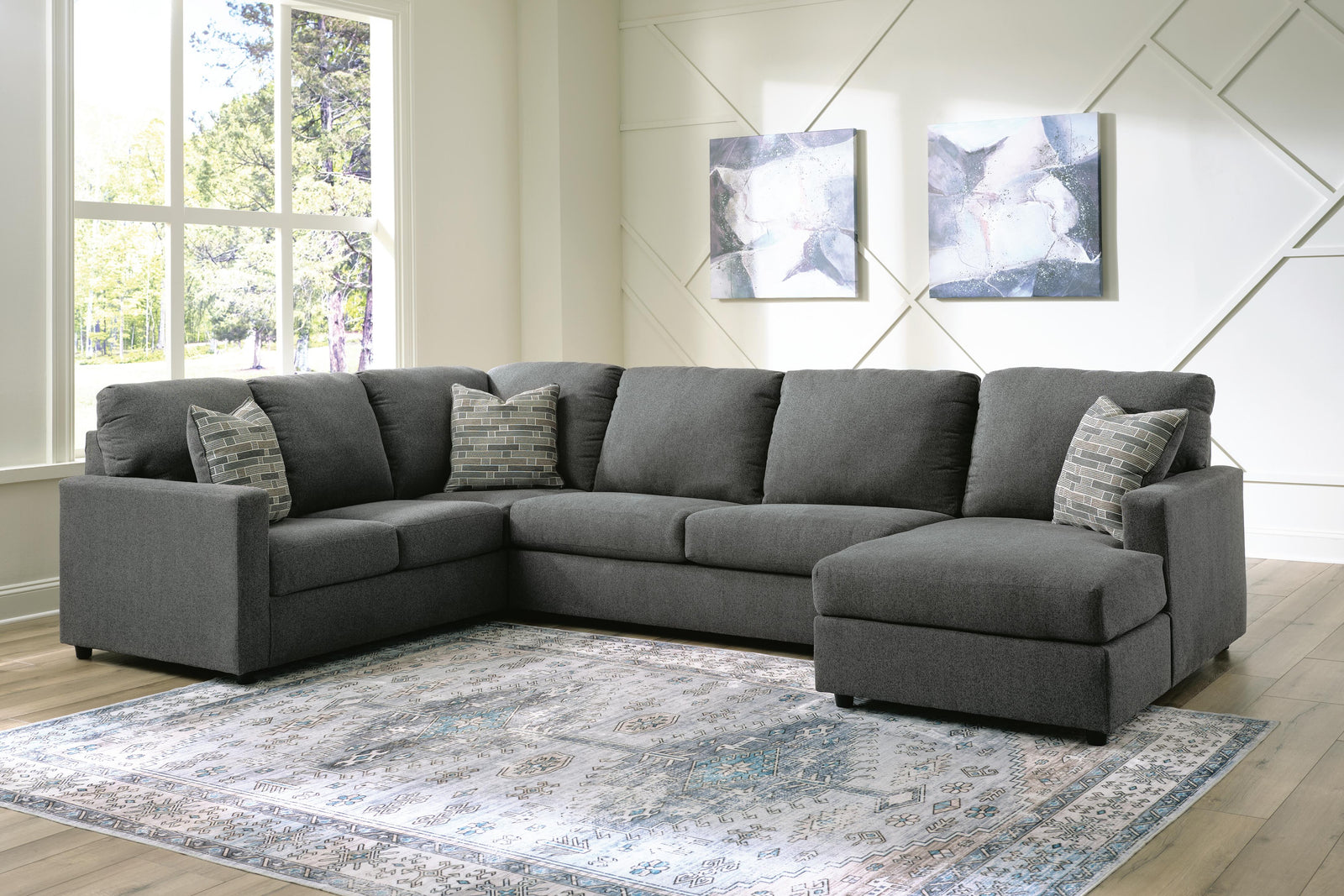 Edenfield 3-Piece Sectional with Chaise (29003-SI) - Image 3