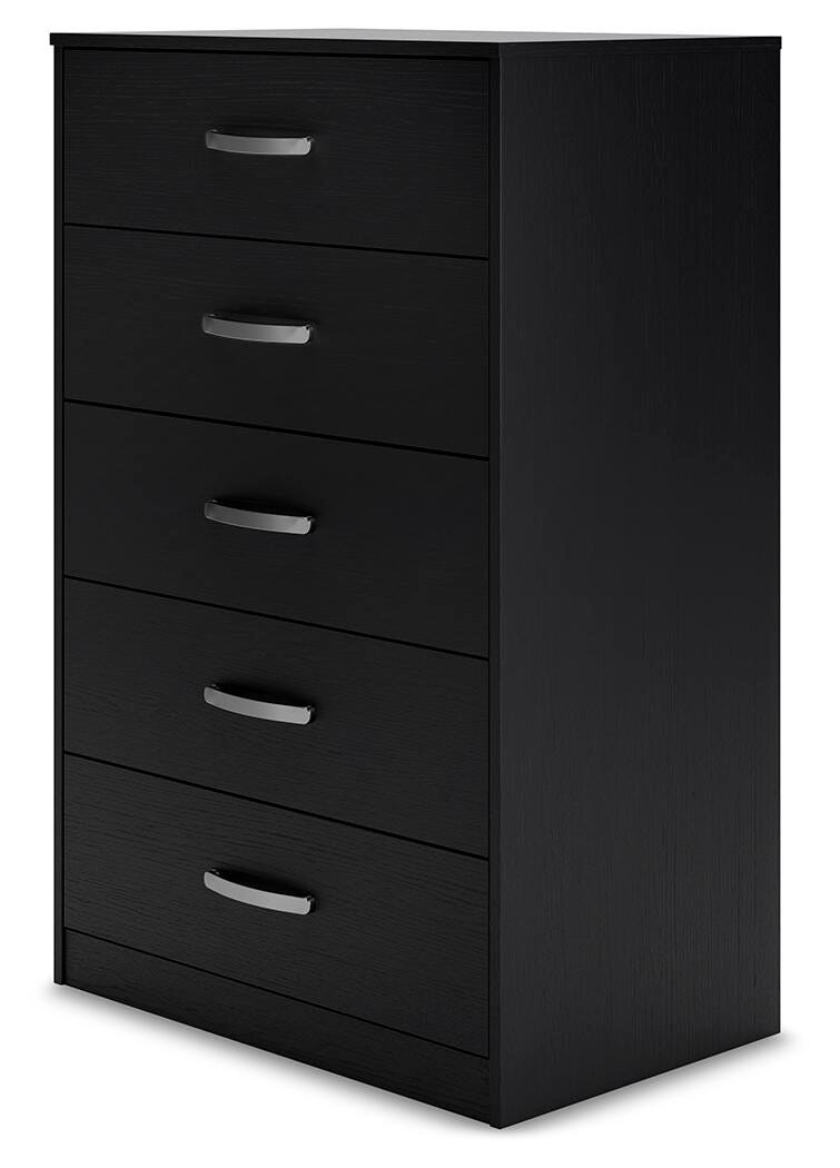 Finch Chest of Drawers - Black (EB3392-SI) - Image 4