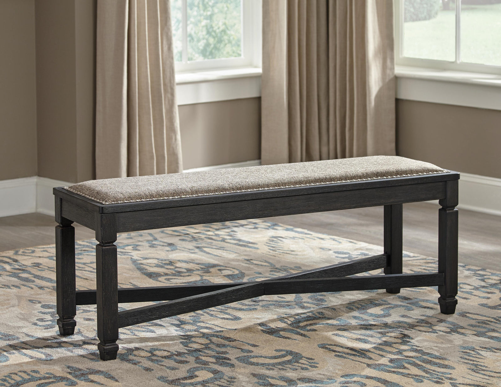 Tyler Creek Dining Table, 4 Chairs and Bench (D736-SI) - Image 13