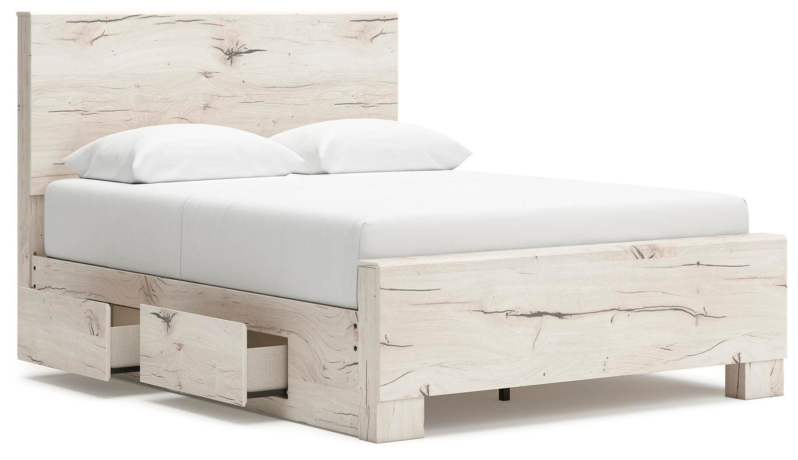 Lawroy Panel Bed with Storage, Dresser and Mirror - Light Natural (B2310-SI) - Image 9