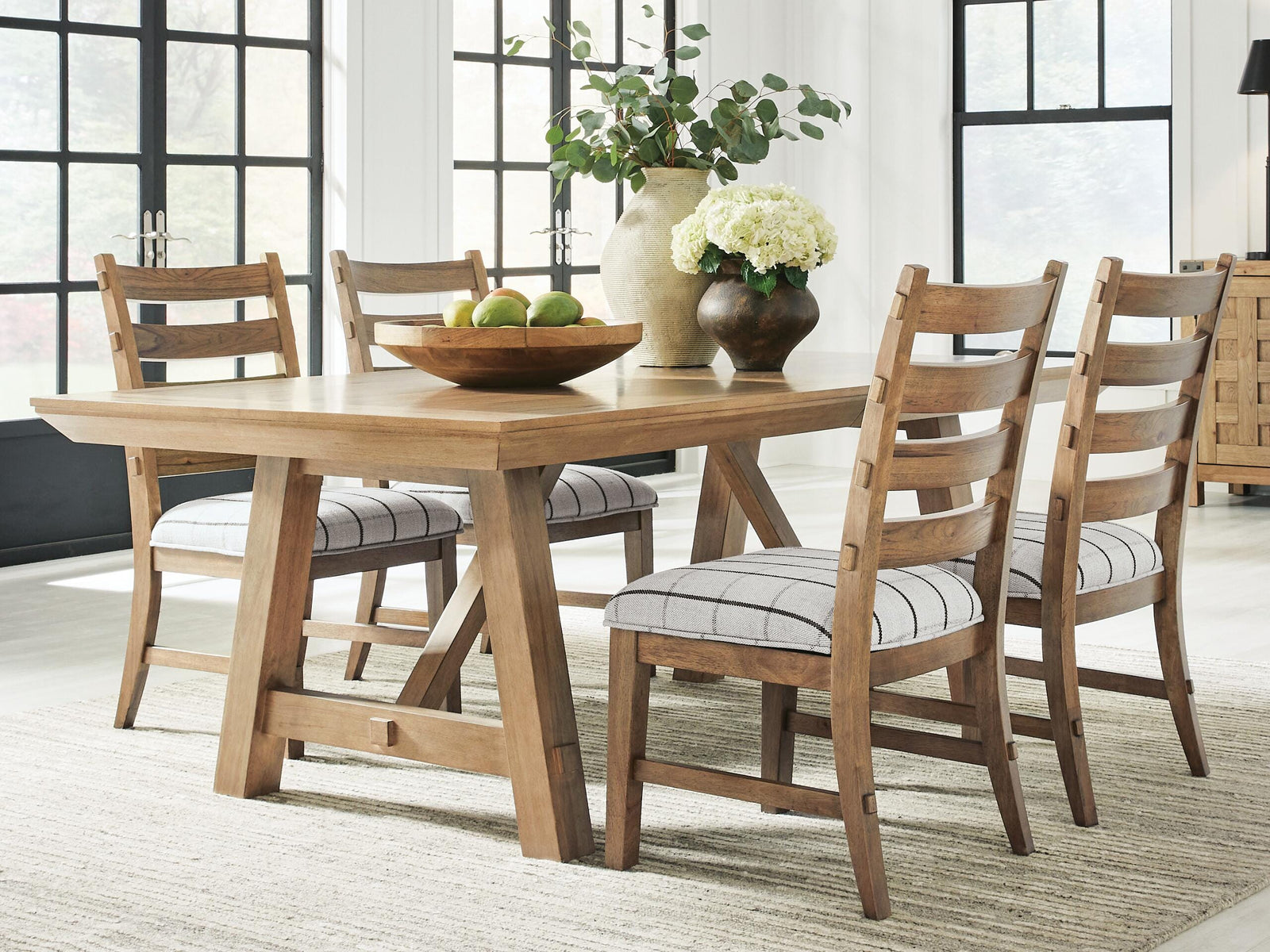 Ridgester Extension Dining Table and 4 Chairs (D858-SI) - Image 2