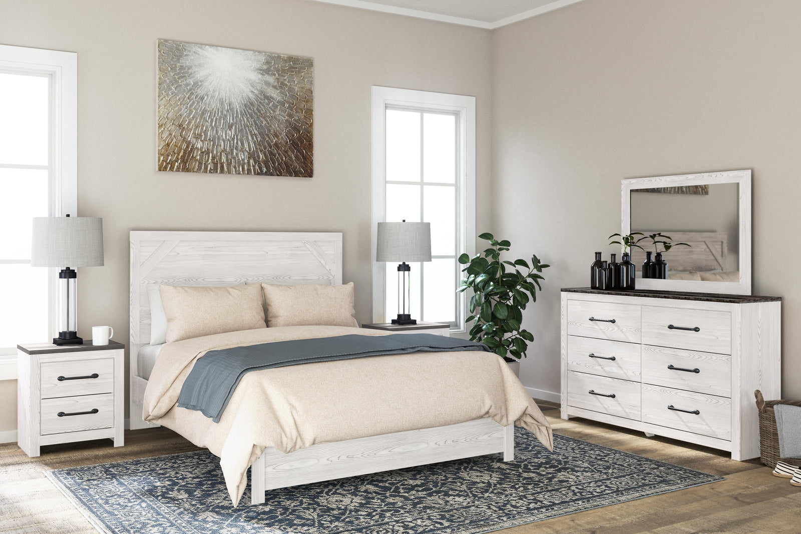 Gerridan Nightstand - White/Gray (B1190-SI) - Image 7