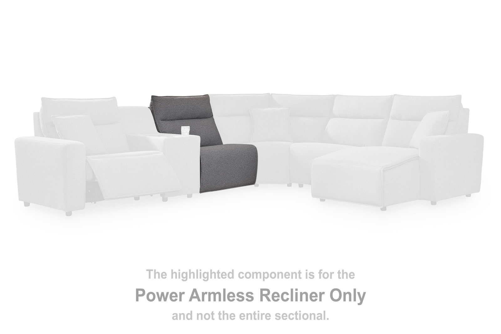Modmax II Left-Arm Facing Power Recliner (65906-SI) - Image 12