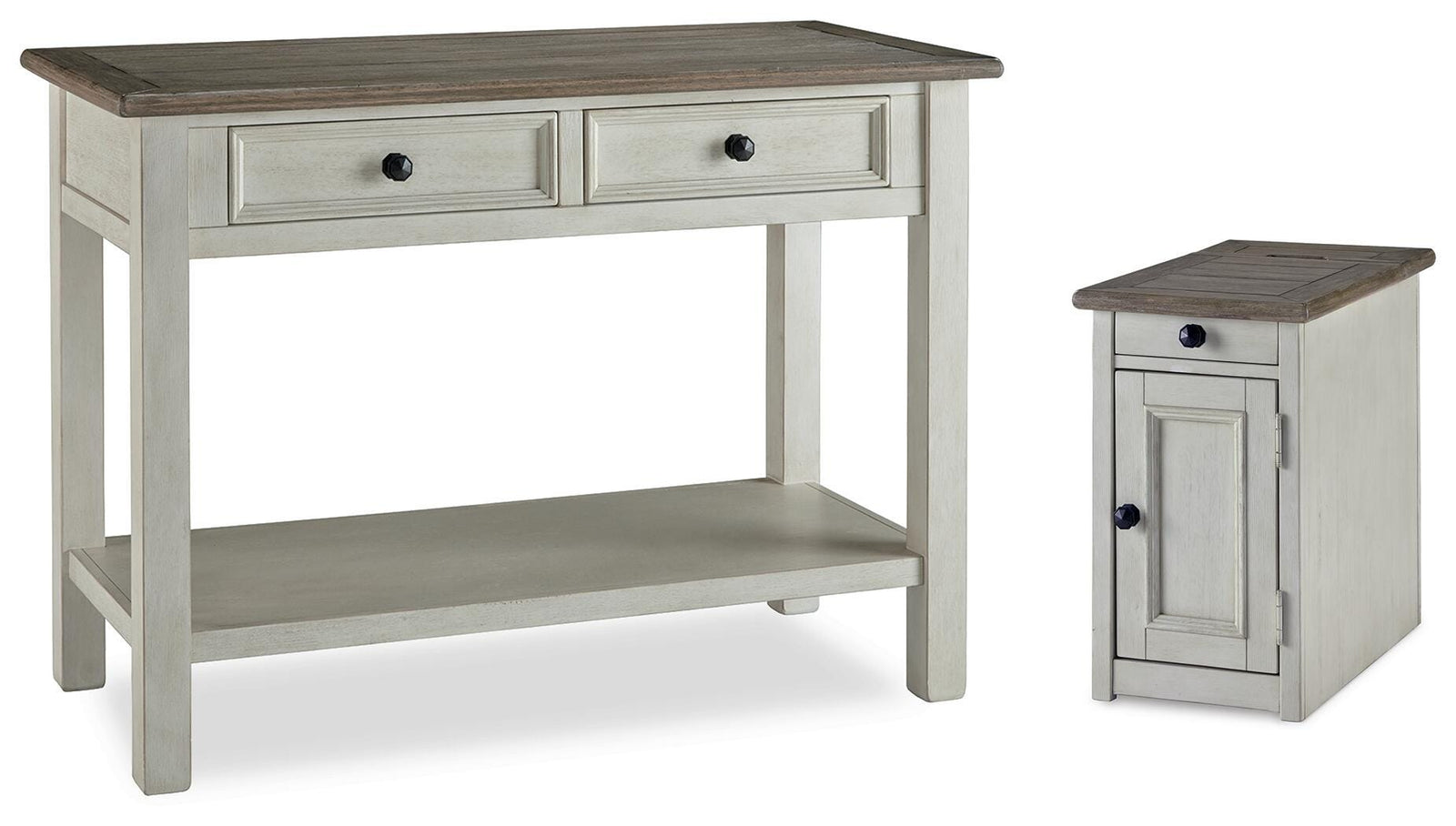 Bolanburg Sofa Table and Chair Side End Table - Two-tone (T637-SI)