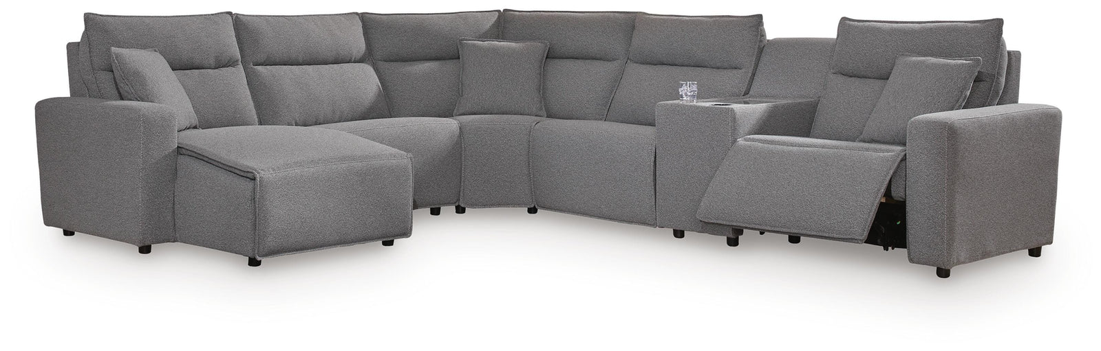 Modmax II 6-Piece Power Reclining Sectional with Chaise and Console (65906-SI)
