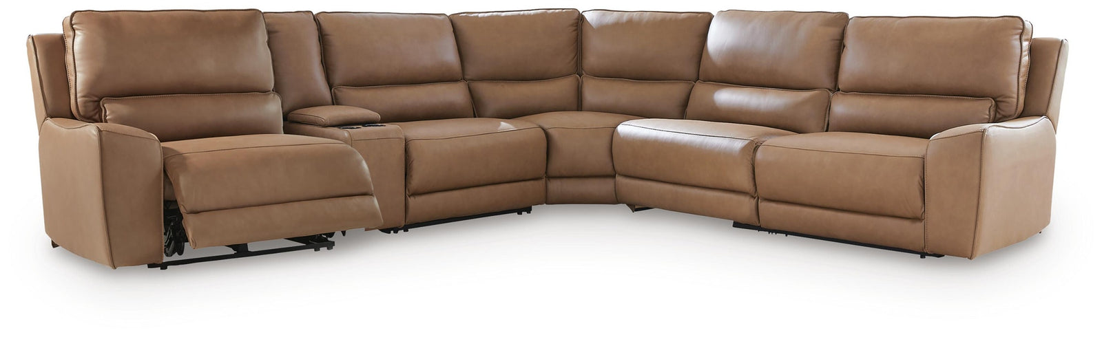 DeepWakes 6-Piece Reclining Sectional with Storage Console (PCU62606-SI) - Image 3