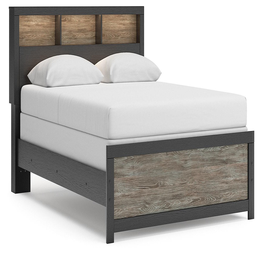 Broachmyn Queen Bookcase Panel Bed, Dresser and Nightstand (PCB1118-SI) - Image 12