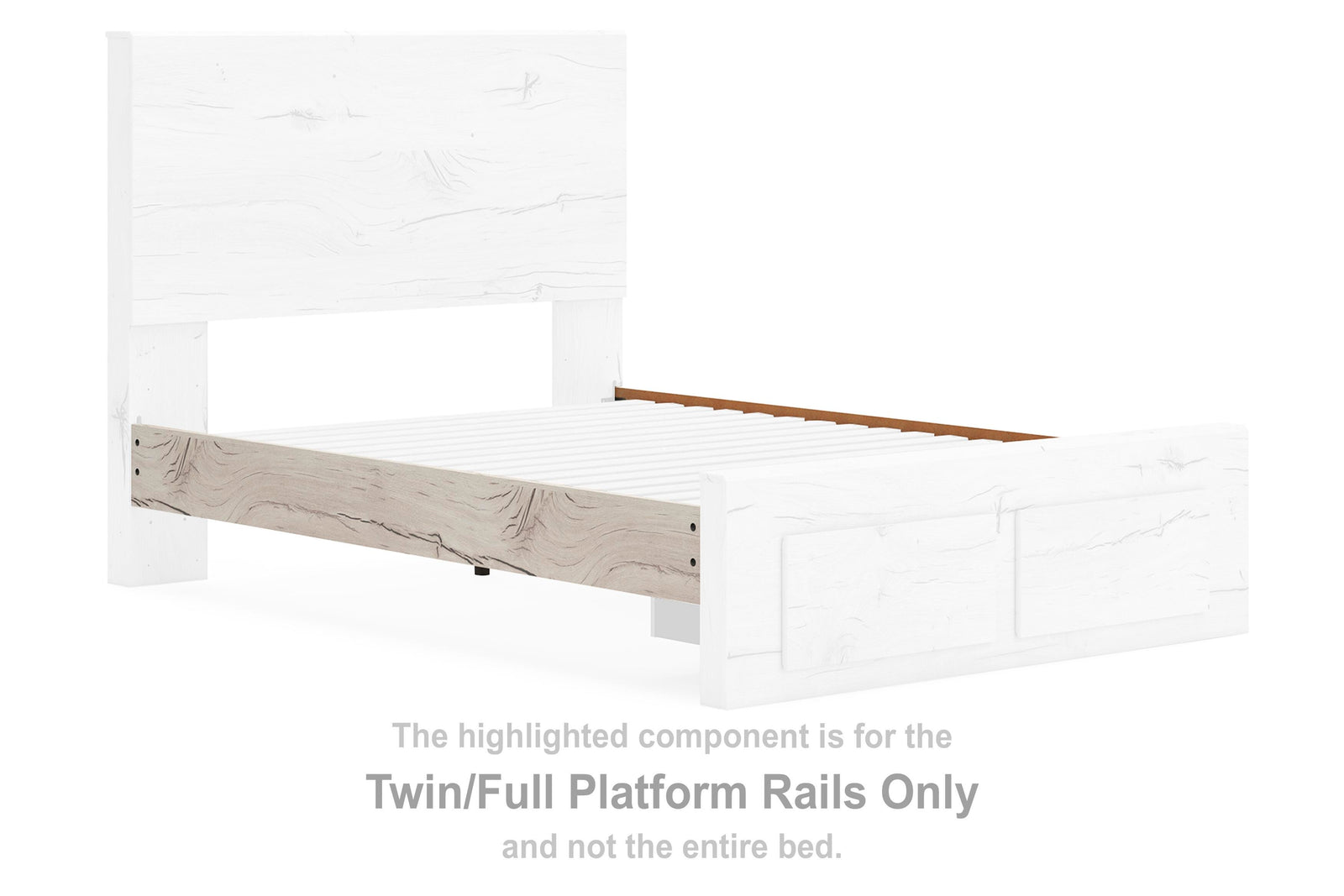Lawroy Platform Rails (Youth) - Light Natural (B2310-SI)