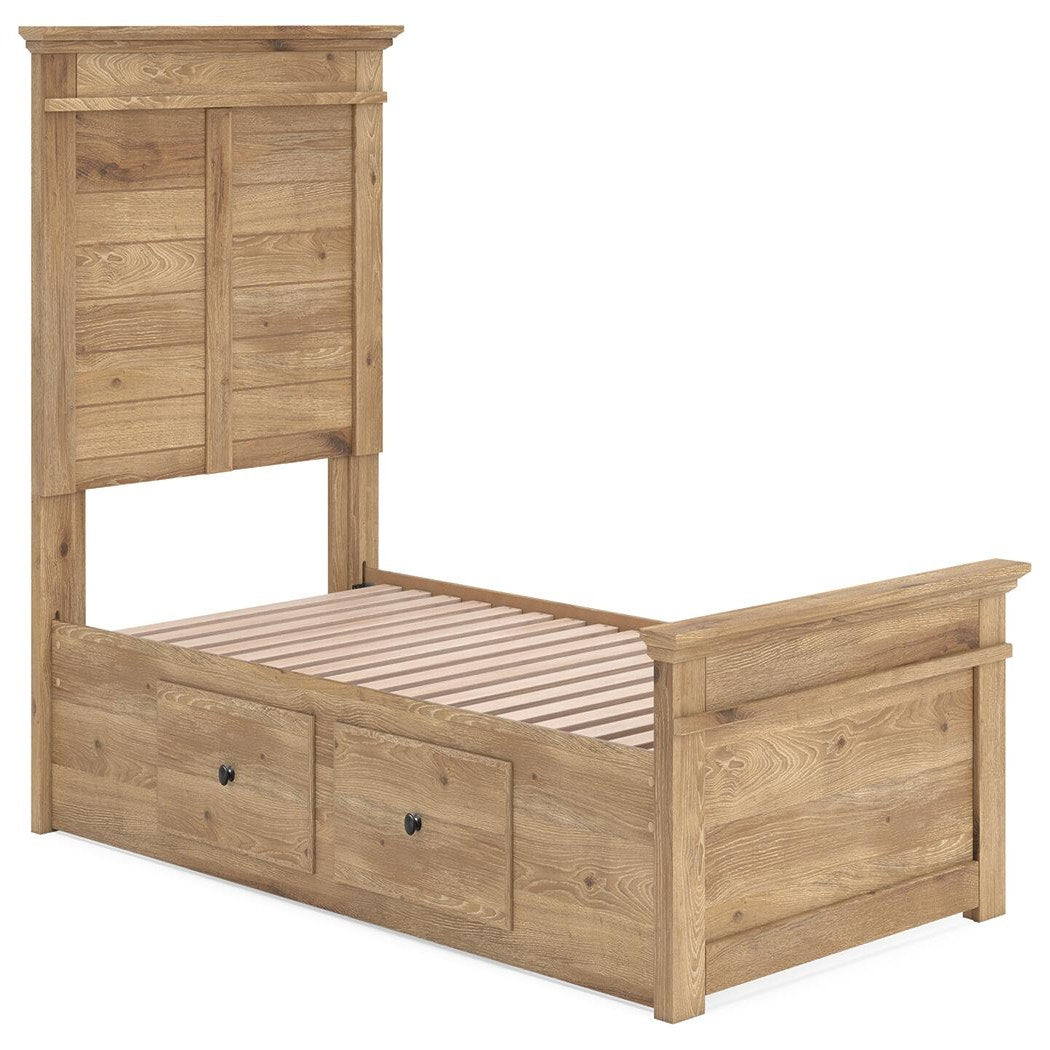 Makidern Twin Panel Storage Bed (PCB1170-SI) - Image 2