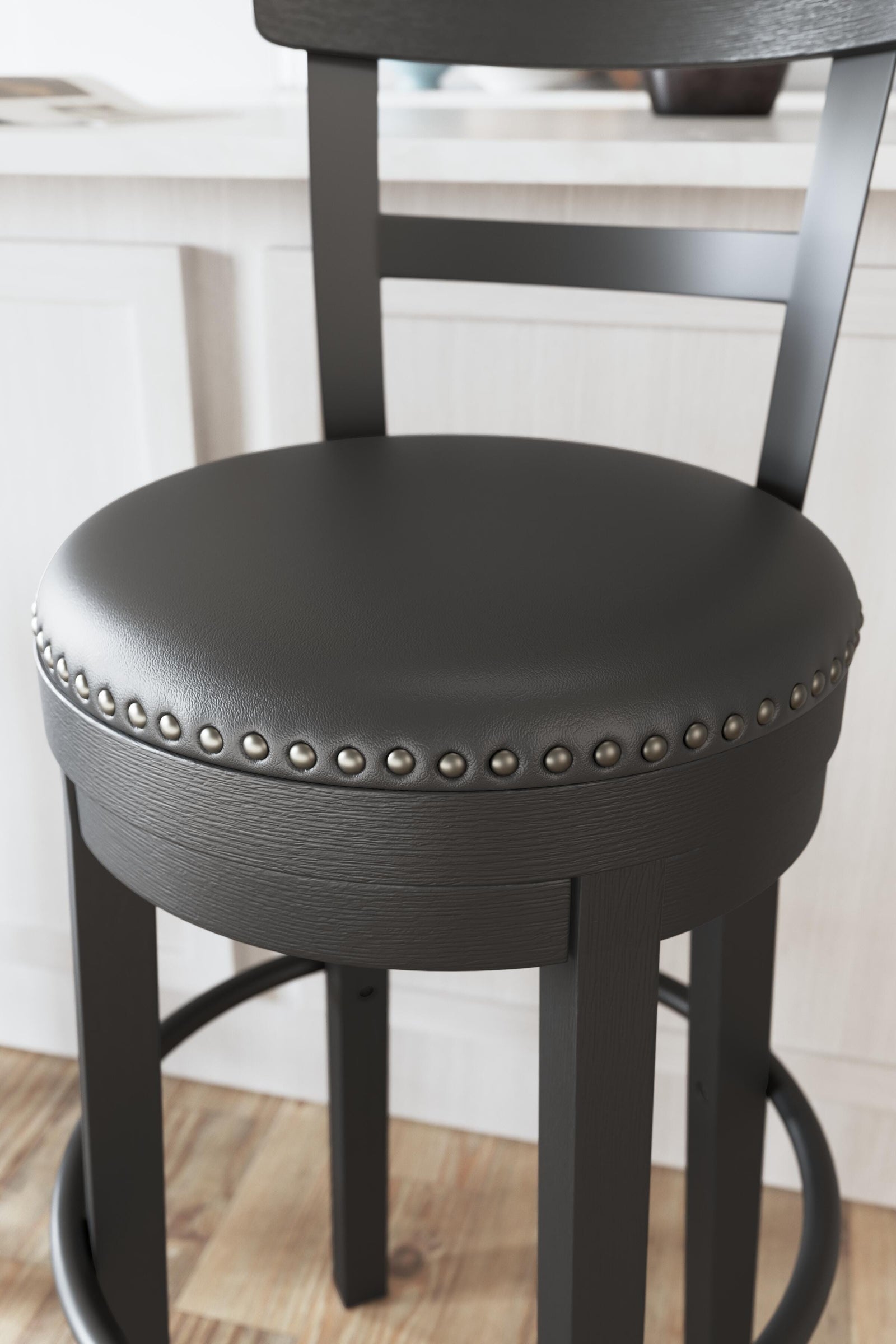 Valebeck Bar Height Bar Stool (Set of 2) (D546-SI) - Image 7