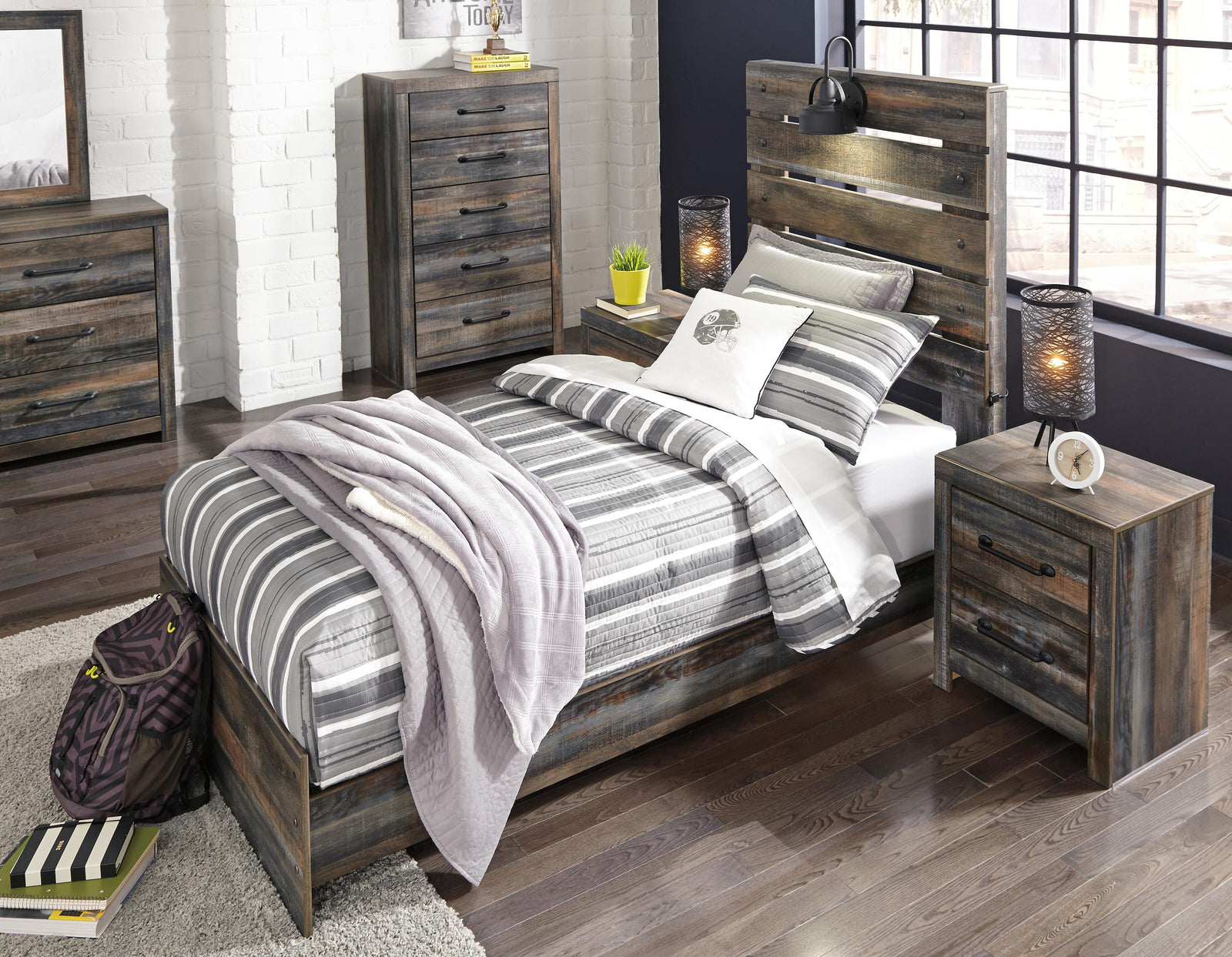 Drystan Panel Bed (Youth) - Multi (B211-SI) - Image 4