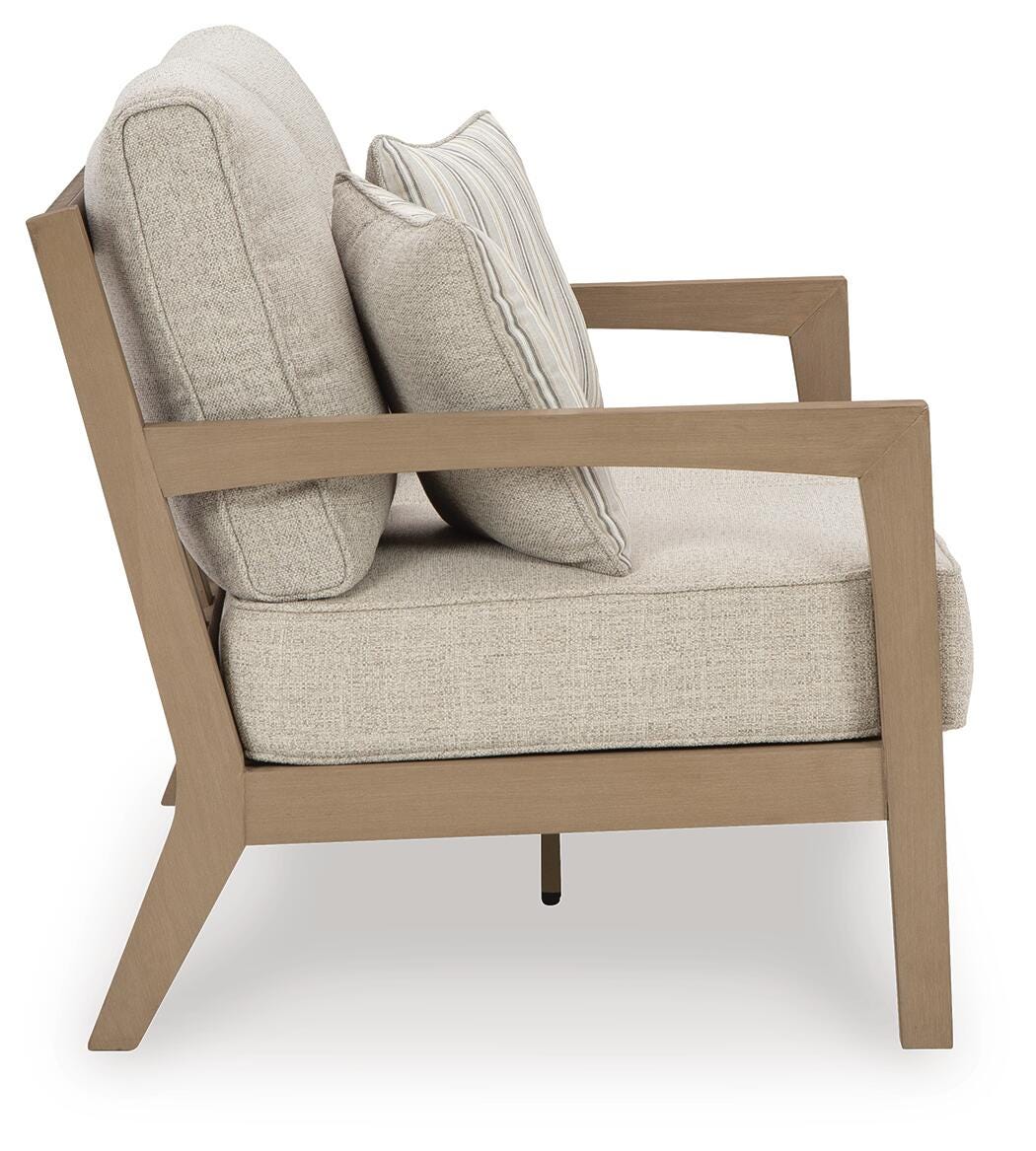 Hallow Creek Outdoor Sofa with Cushion (P560-SI) - Image 4