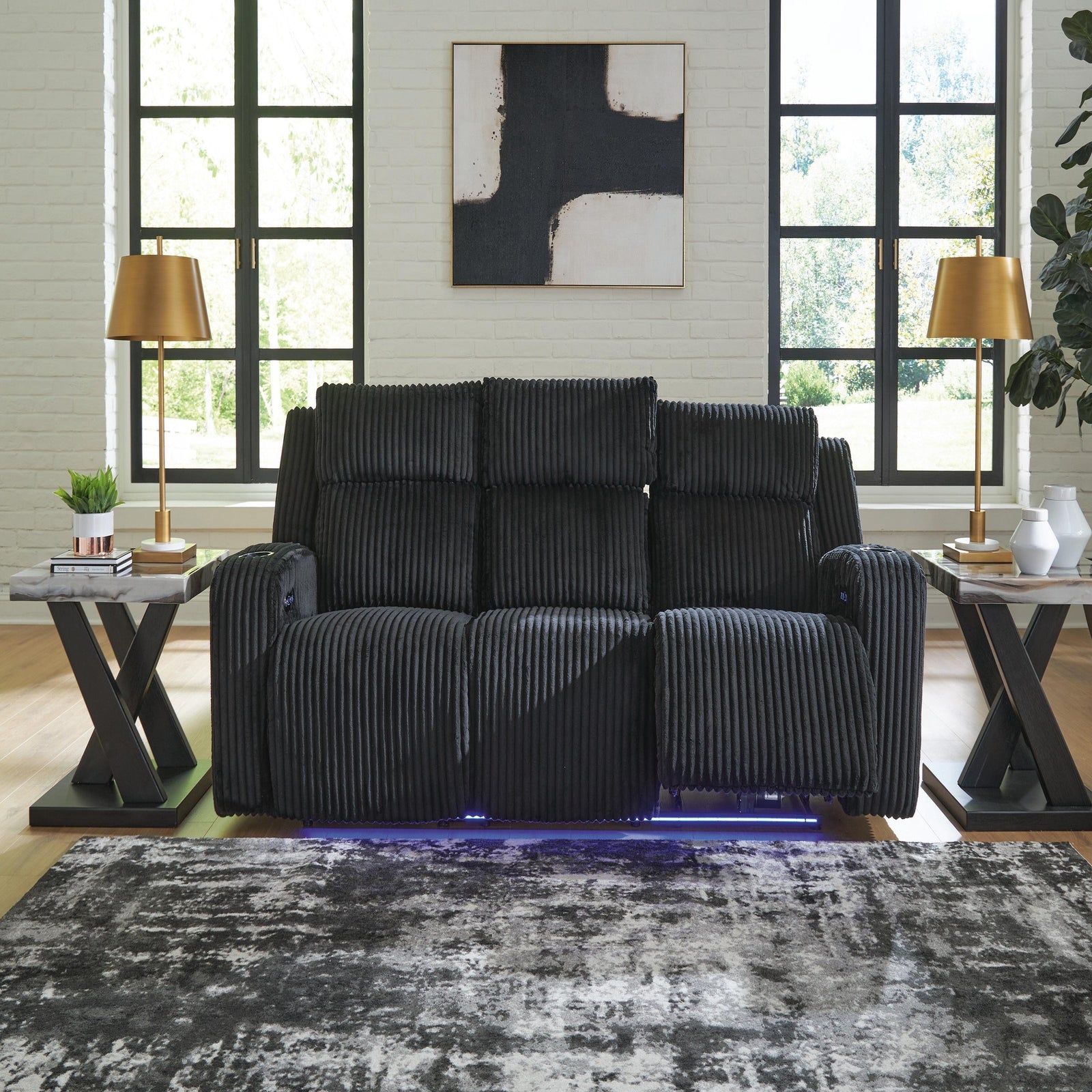Belvarrow Power Reclining Loveseat with Console (PC64202-SI) - Image 7