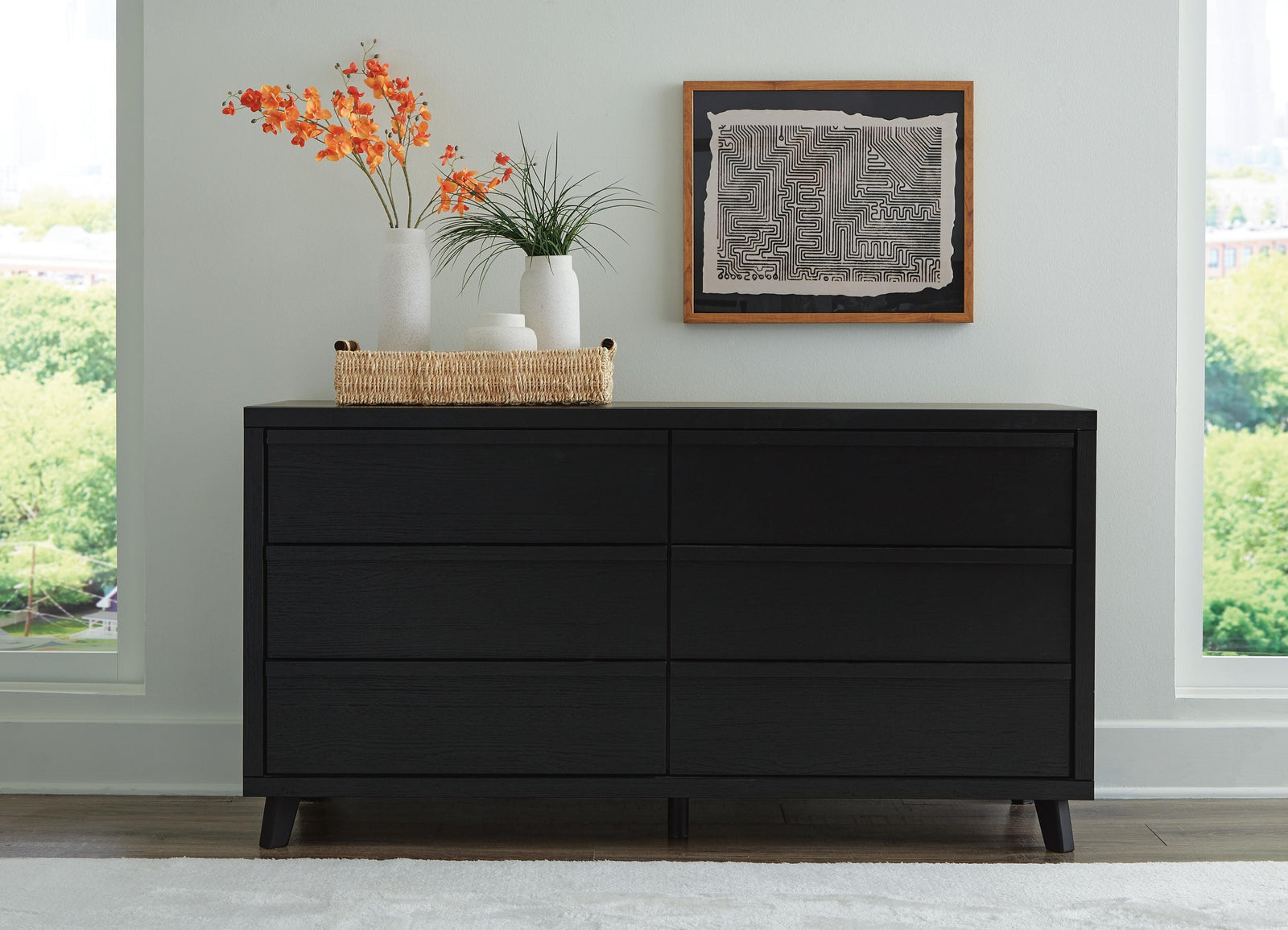 Danziar Dresser - Black (B1013-SI) - Image 5