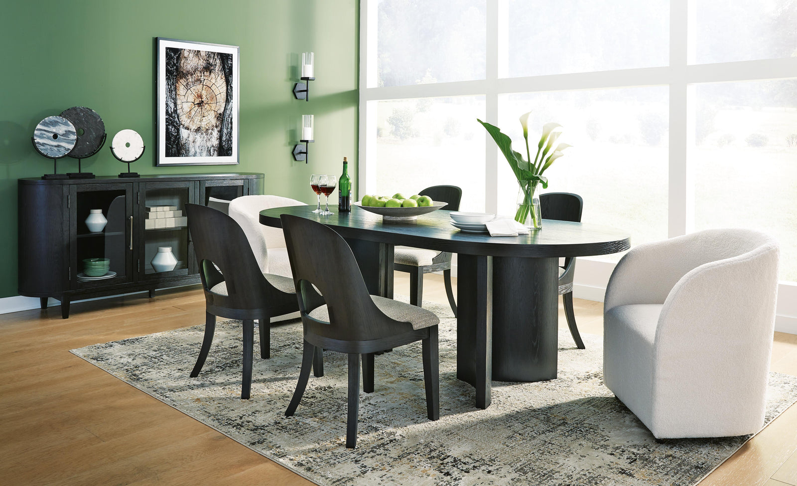 Rowanbeck Dining Table, 2 Arm Chairs and 4 Side Chairs (D821-SI) - Image 16