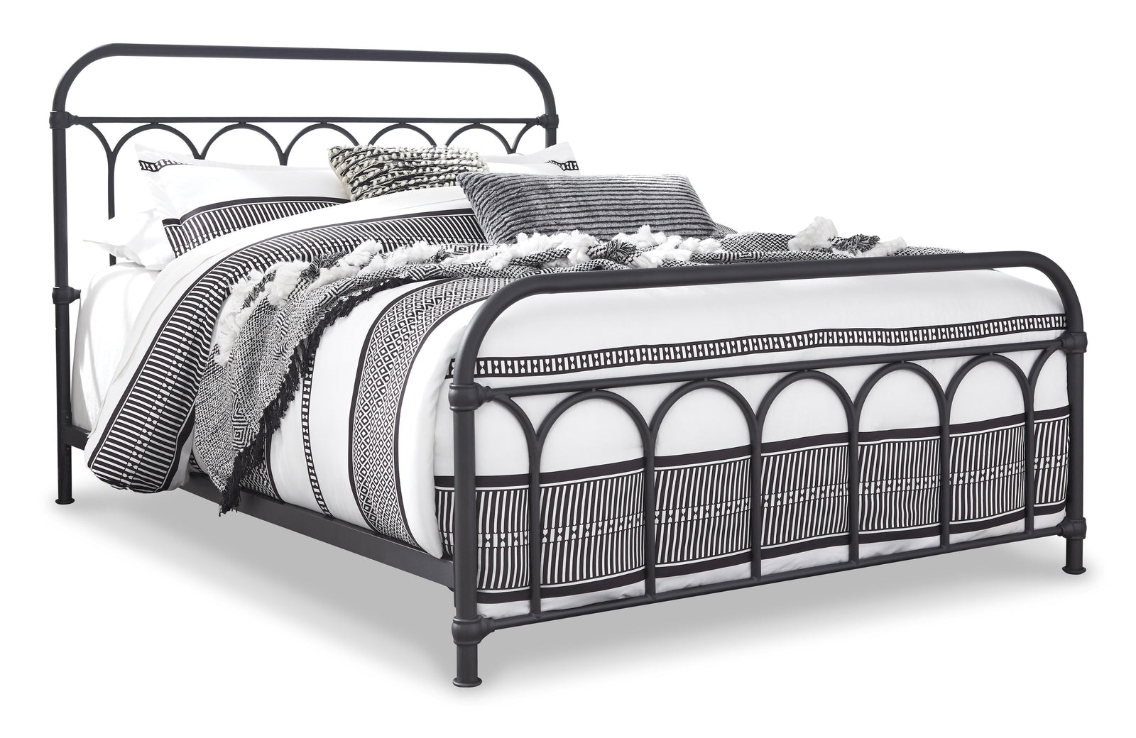 Nashburg Metal Bed - Black (B280-SI) - Image 17