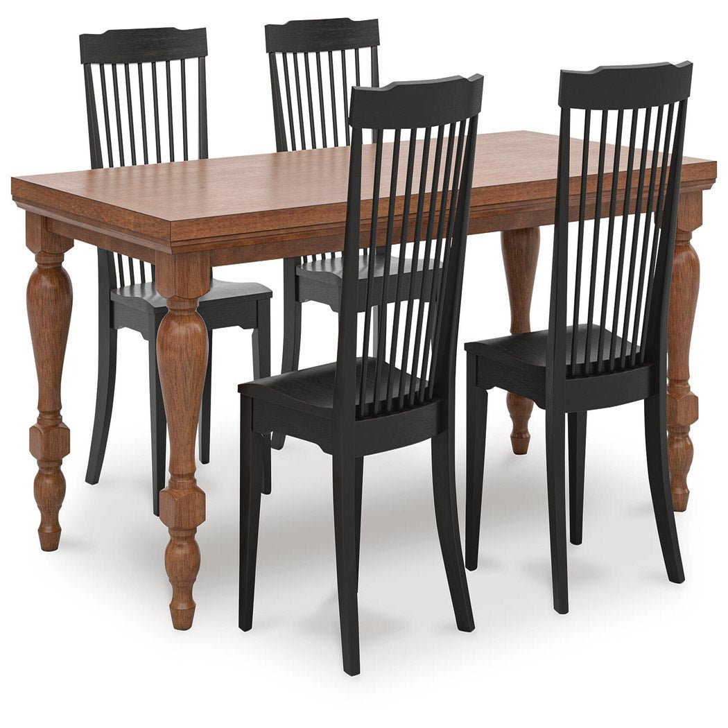 Greddinton Dining Table and 4 Chairs (PCD824-SI)