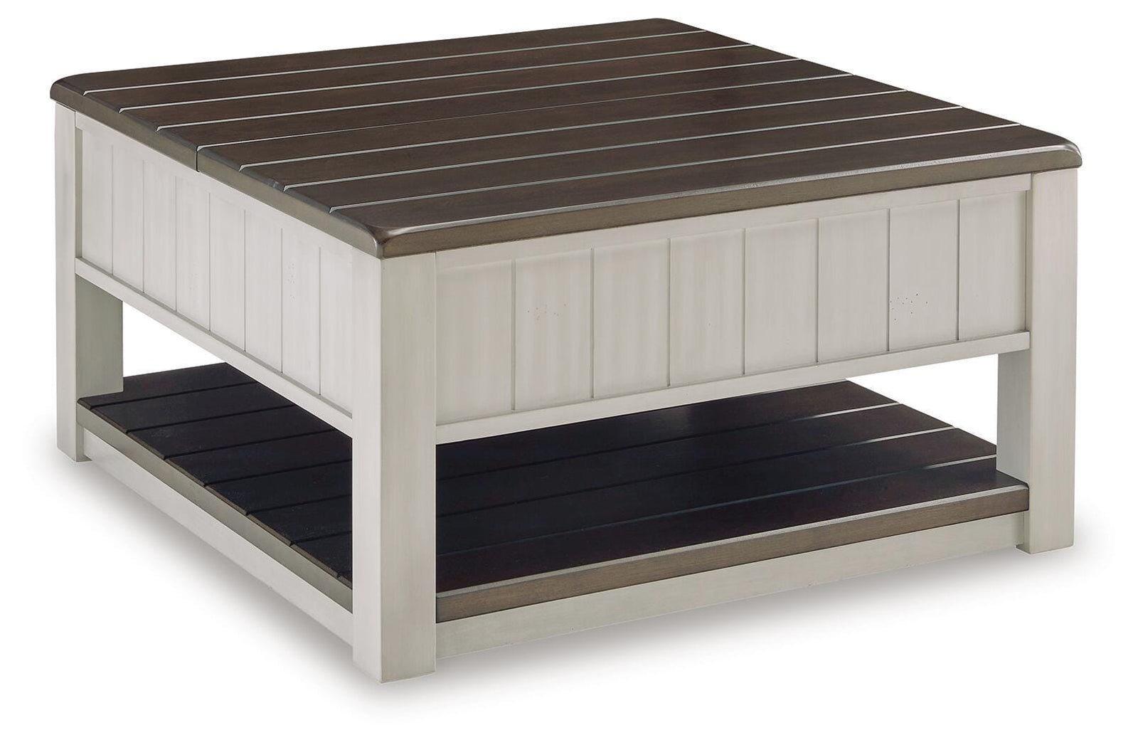 Darborn Lift-top Coffee Table and 2 Chairside End Tables - Gray/Brown (T796-SI) - Image 6