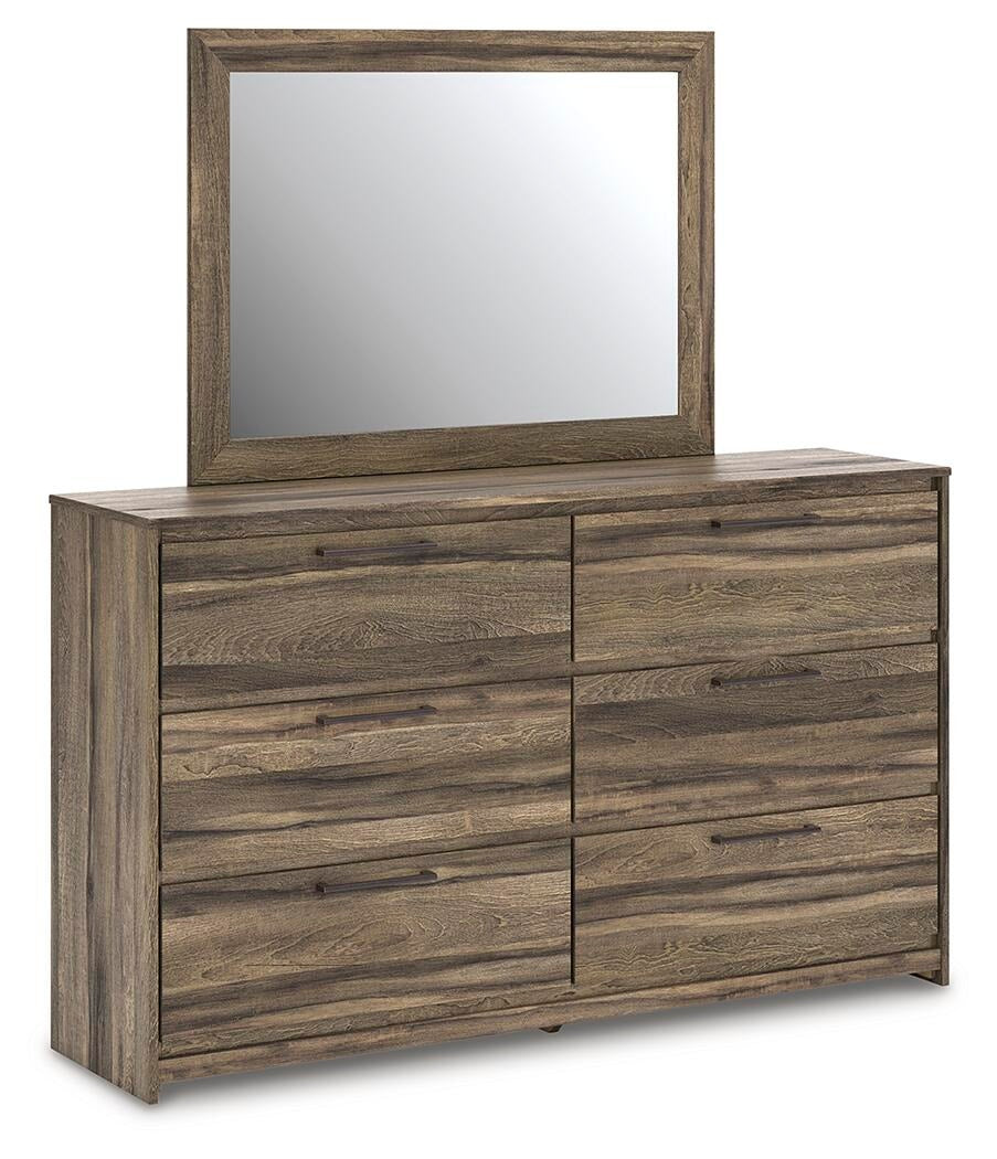 Elbrim Full Panel Storage Bed, Dresser, Mirror and 2 Nightstands (PCB2005-SI) - Image 3