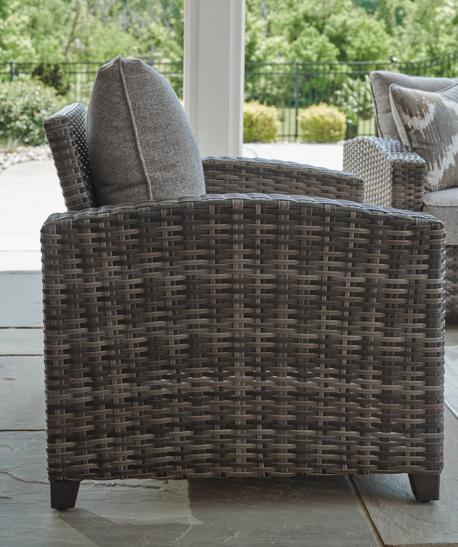 Oasis Court Outdoor Sofa/Chairs/Table Set (Set of 4) (P335-SI) - Image 8