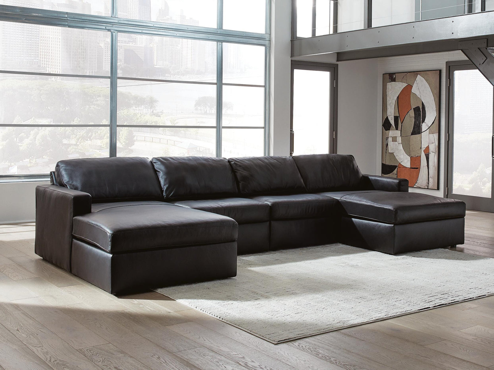 Modmax II 4-Piece Double Chaise Sectional (74305-SI) - Image 2