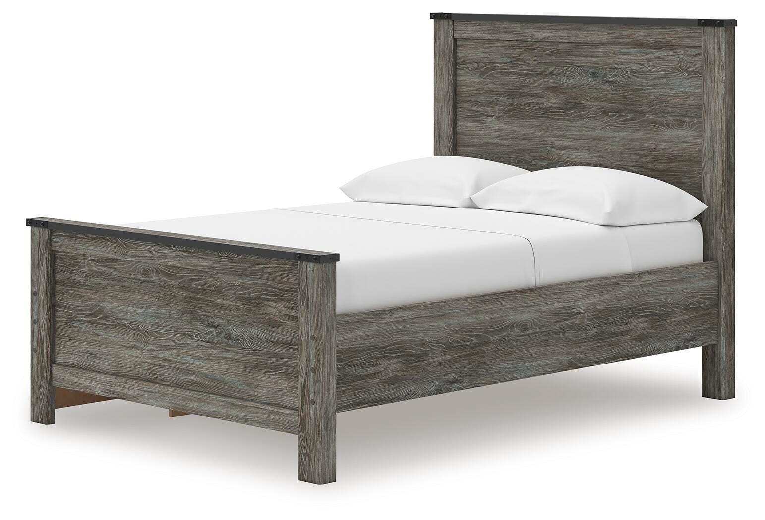 Frandern Panel Bed with Storage (Youth) - Black/Gray (B4480-SI) - Image 4