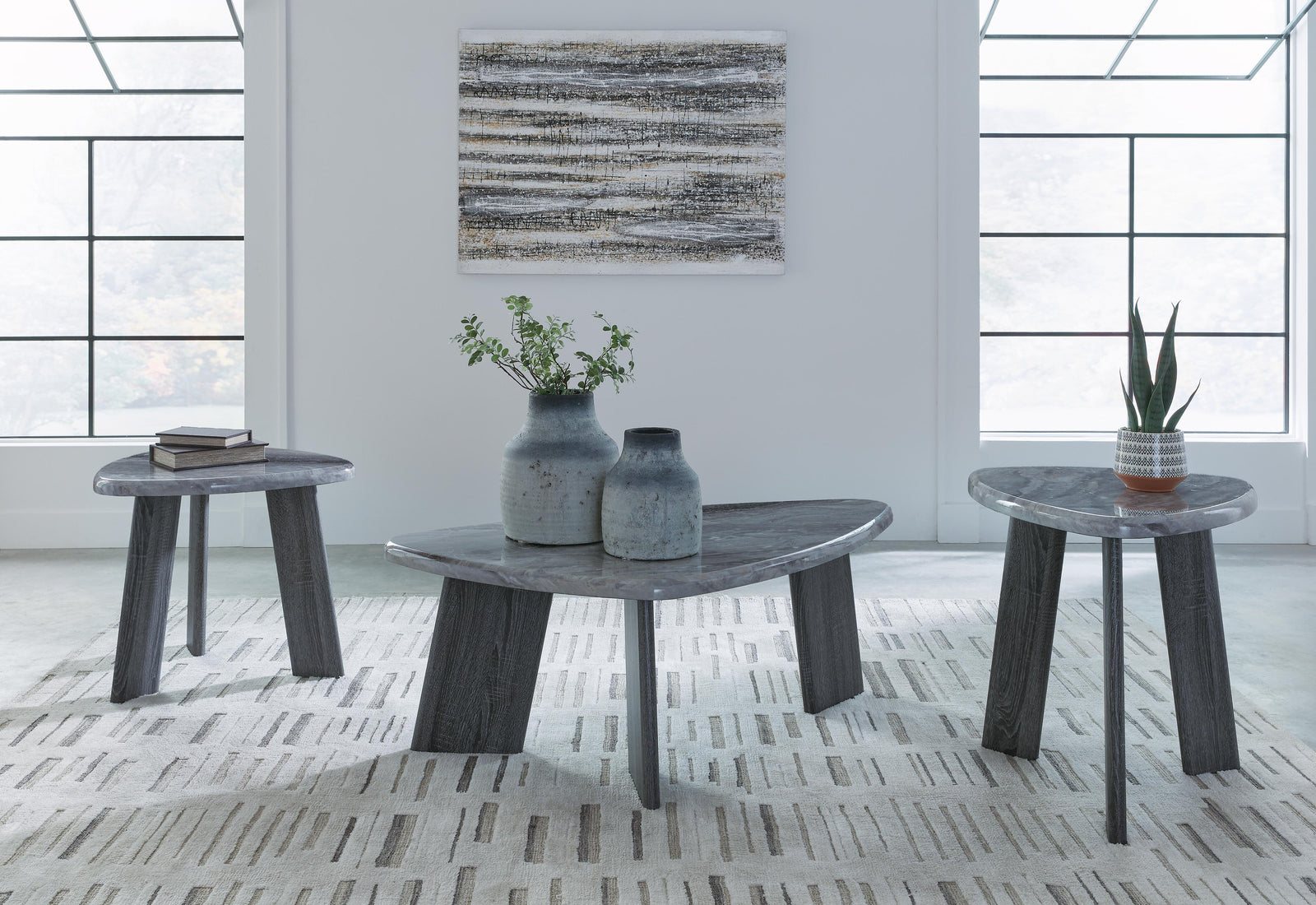 Bluebond Table (Set of 3) - Gray (T390-SI) - Image 3