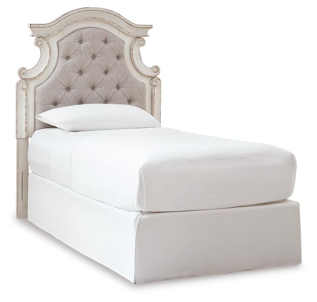 Realyn Upholstered Panel Headboard (Youth) - Chipped White (B743-SI) - Image 5