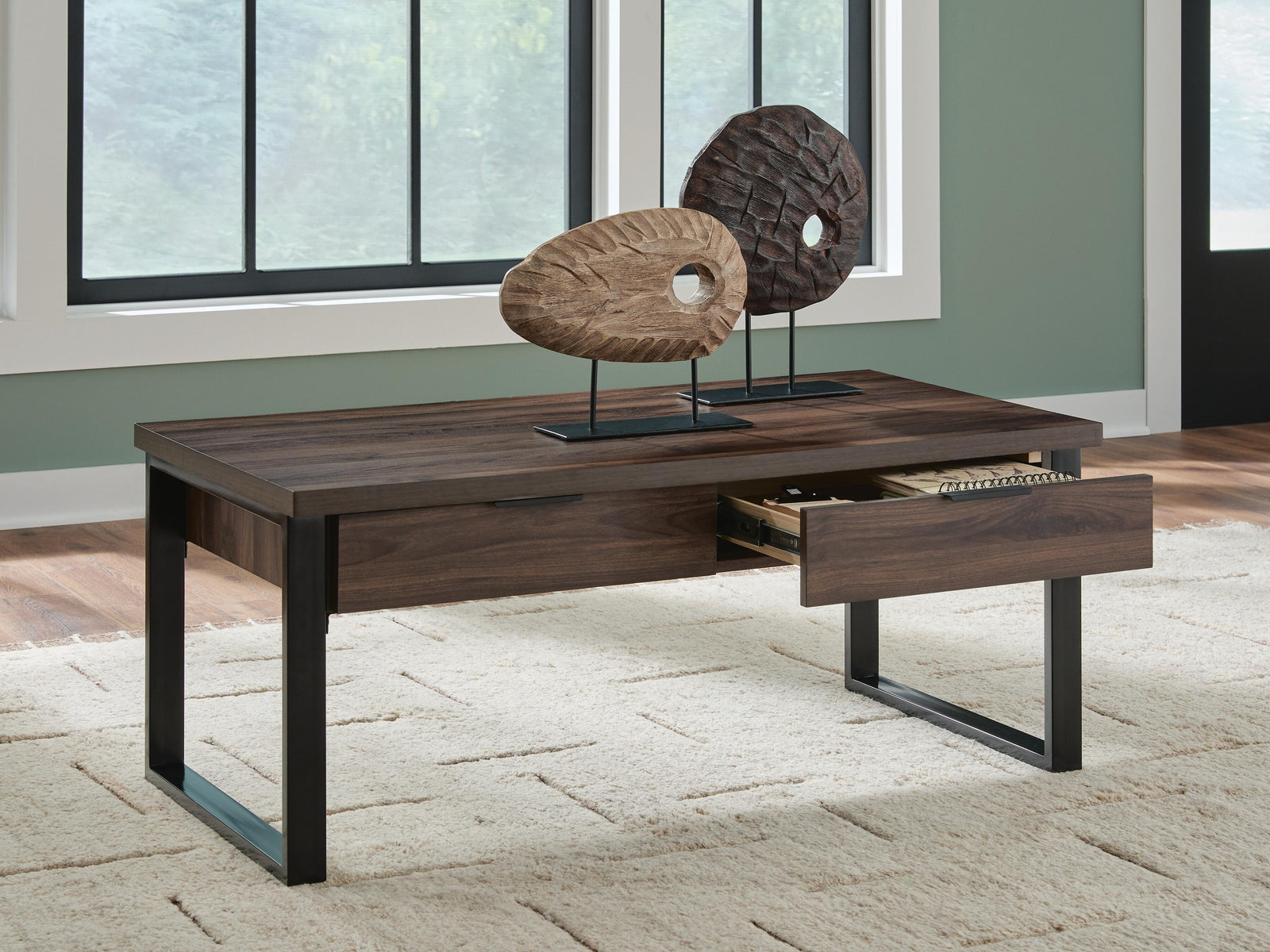 Wickman Falls Coffee Table - Dark Brown (T318-SI) - Image 6
