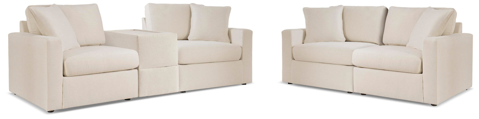 Modmax 3-Piece Sectional Sofa and 2-Piece Sectional Loveseat (92103-SI)