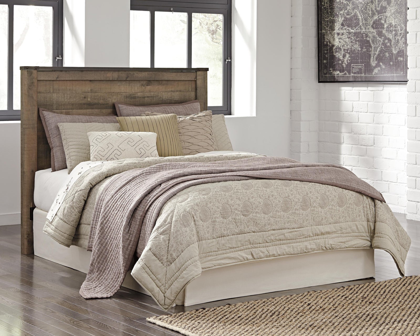 Trinell Panel Headboard - Brown (B446-SI) - Image 6