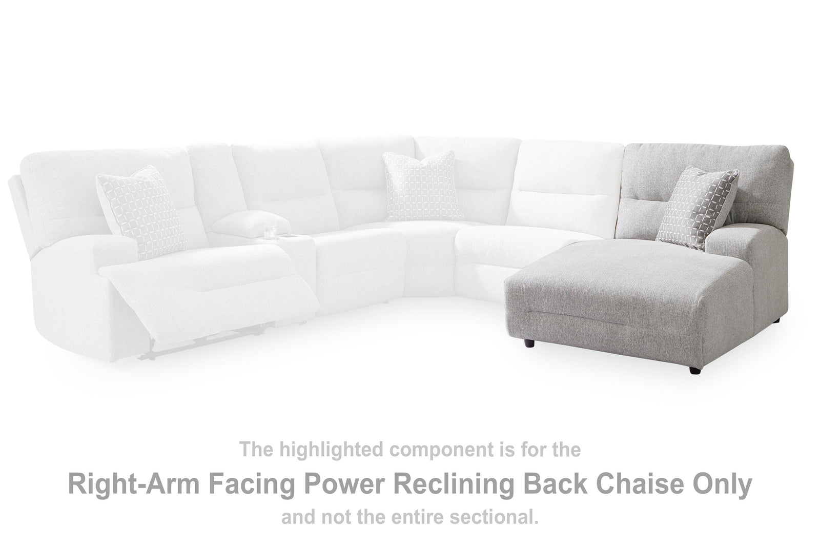 Acklen Place Right-Arm Facing Power Reclining Back Chaise (93605-SI) - Image 27