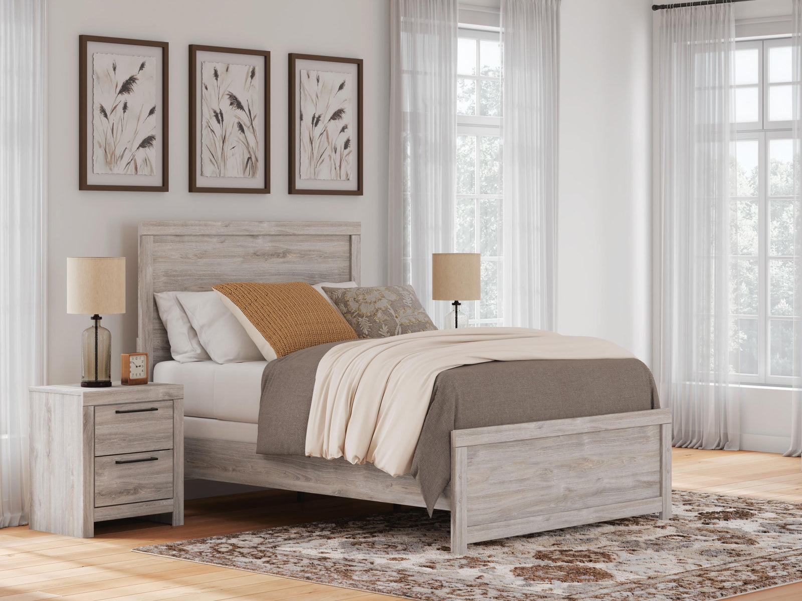 Broachmyn Full Panel Bed, Dresser and Mirror (PCB1120-SI) - Image 19