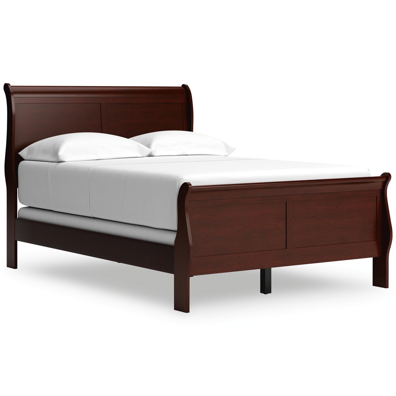 Alisdair Queen Sleigh Bed, Dresser, Mirror, 2 Chests and 2 Nightstands - Reddish Brown (B376-SI) - Image 8
