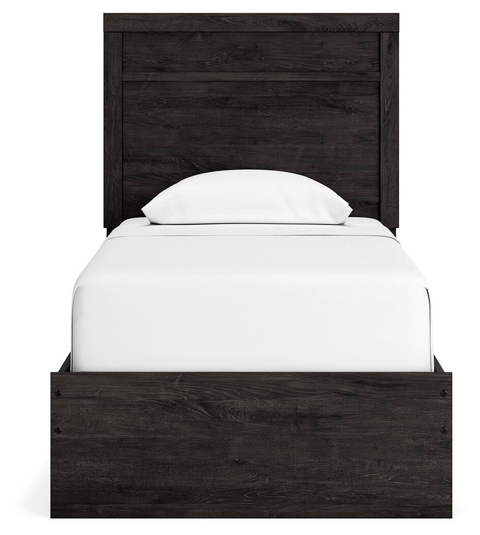 Belachime Panel Bed, Dresser and Mirror - Charcoal (B2589-SI) - Image 6